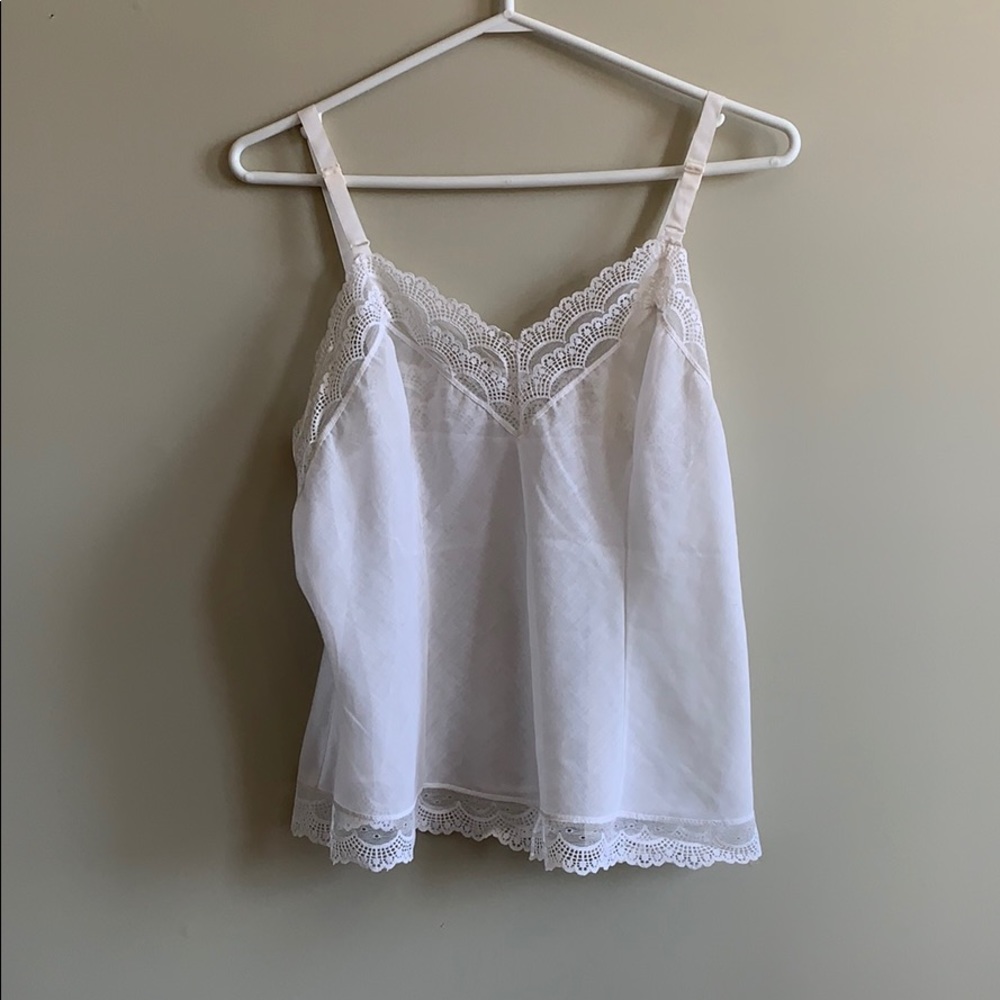 Lace & Cotton Night Camisole